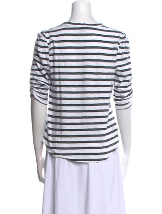 Veronica Beard Striped Crew Neck T-Shirt