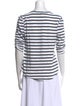 Veronica Beard Striped Crew Neck T-Shirt