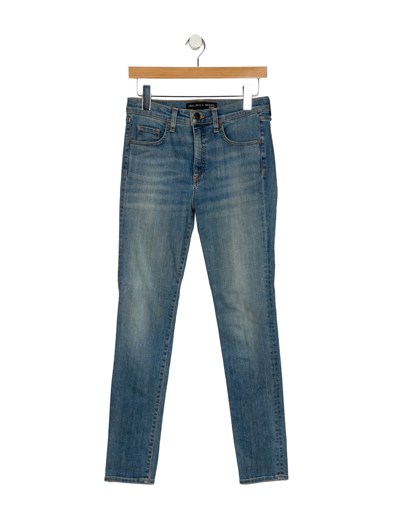 Veronica Beard Mid-Rise Skinny Leg Jeans
