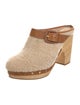Veronica Beard Shearling Fur Trim Mules