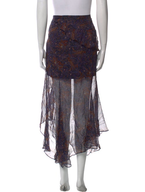 Veronica Beard Silk Midi Length Skirt