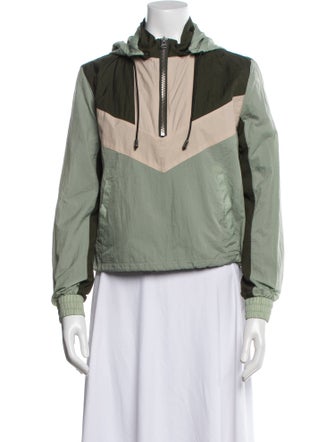 Veronica Beard Colorblock Pattern Biker Jacket