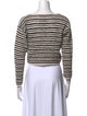 Veronica Beard Striped Scoop Neck Sweater