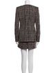 Veronica Beard Tweed Pattern Glitter Accents Skirt Suit