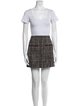 Veronica Beard Tweed Pattern Glitter Accents Skirt Suit