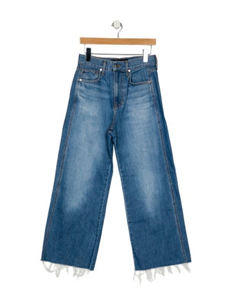 Veronica Beard High-Rise Wide Leg Jeans