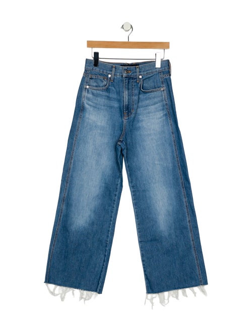 Veronica Beard High-Rise Wide Leg Jeans