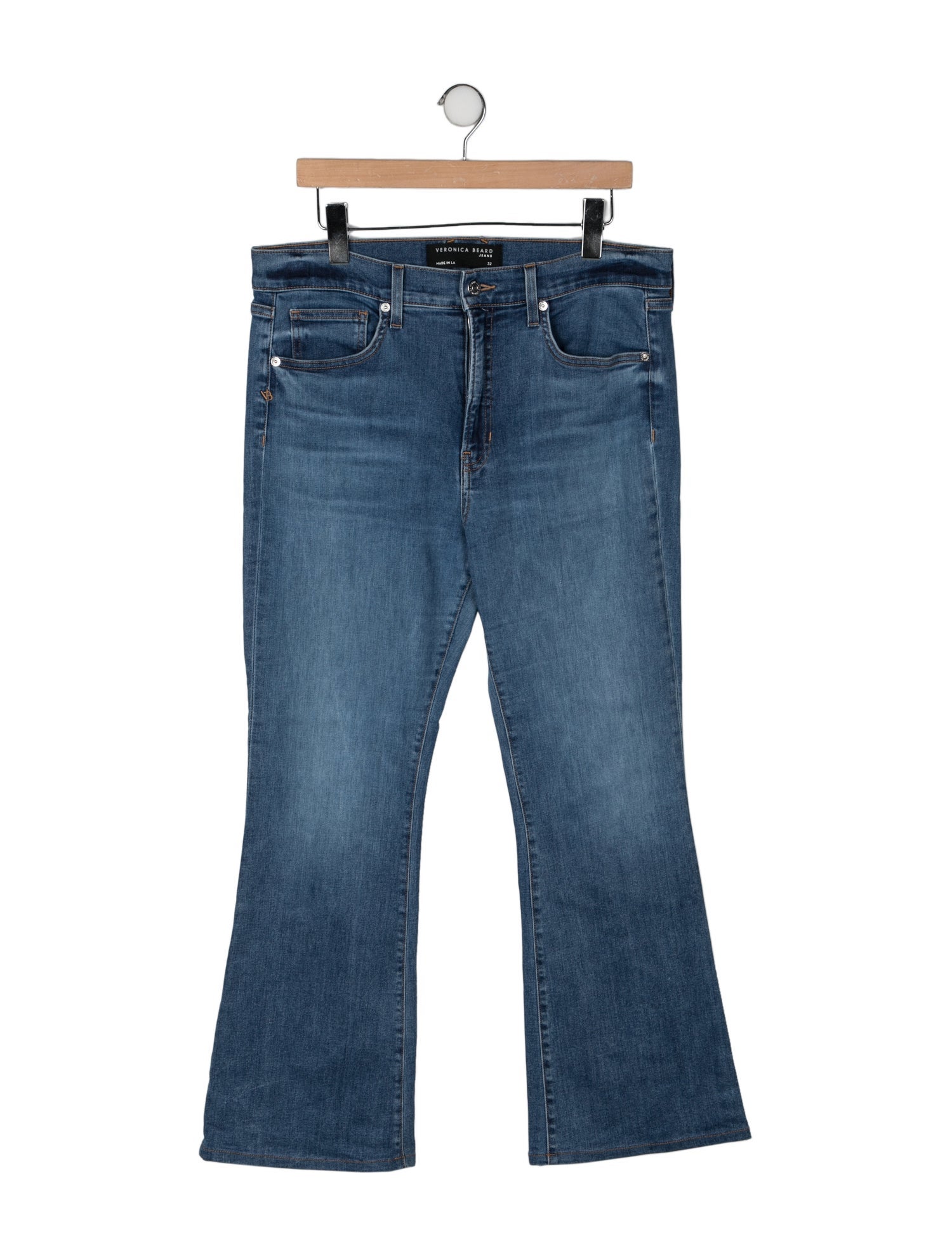 Veronica Beard High-Rise Wide Leg Jeans