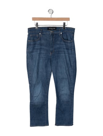 Veronica Beard High-Rise Straight Leg Jeans