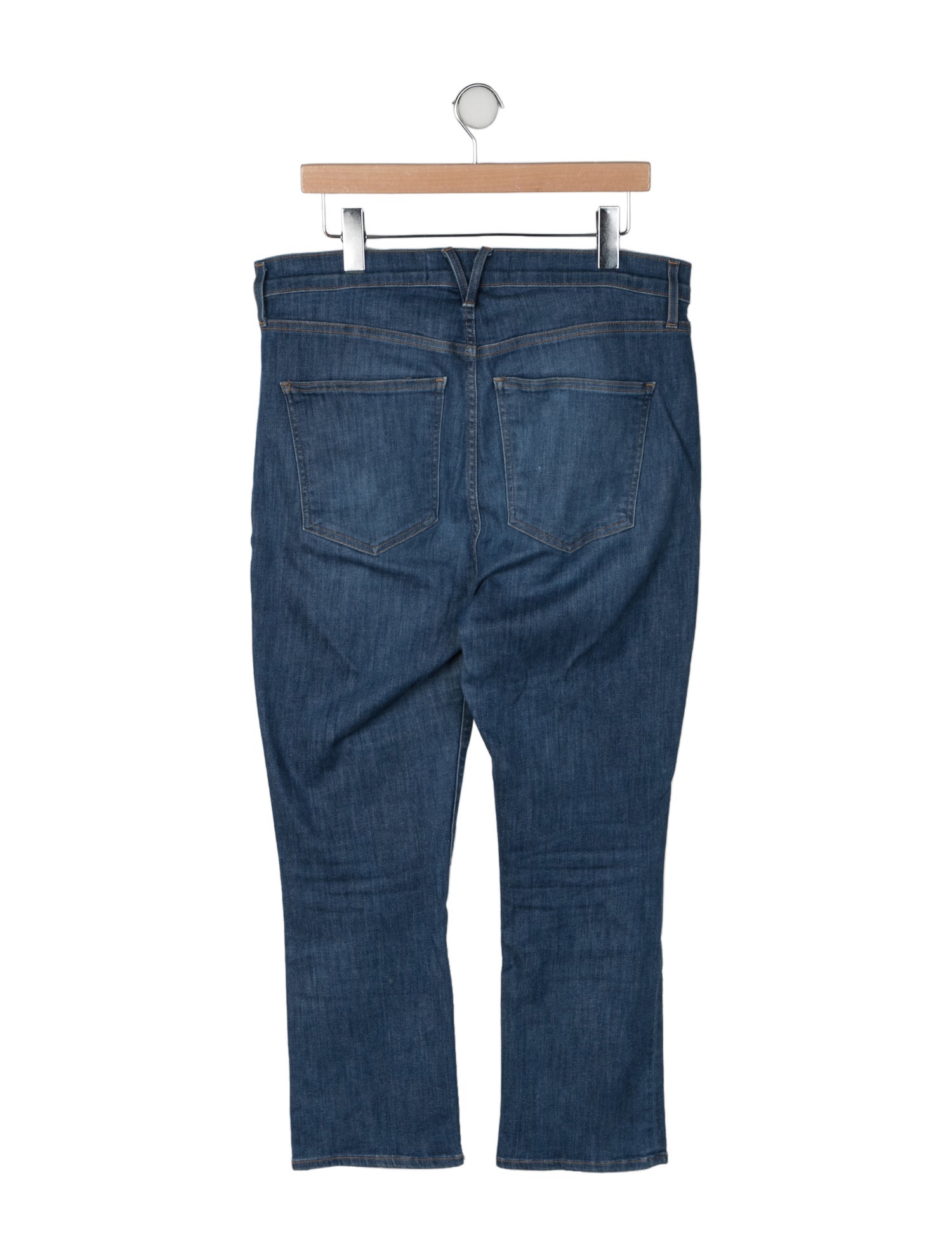 Veronica Beard High-Rise Straight Leg Jeans