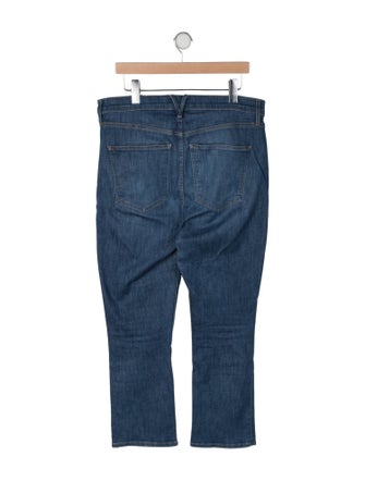 Veronica Beard High-Rise Straight Leg Jeans