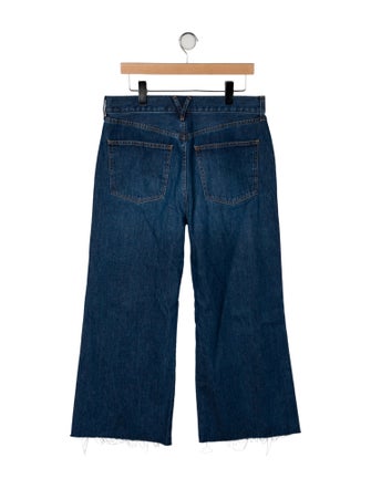 Veronica Beard High-Rise Wide Leg Jeans
