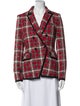 Veronica Beard Plaid Print Blazer