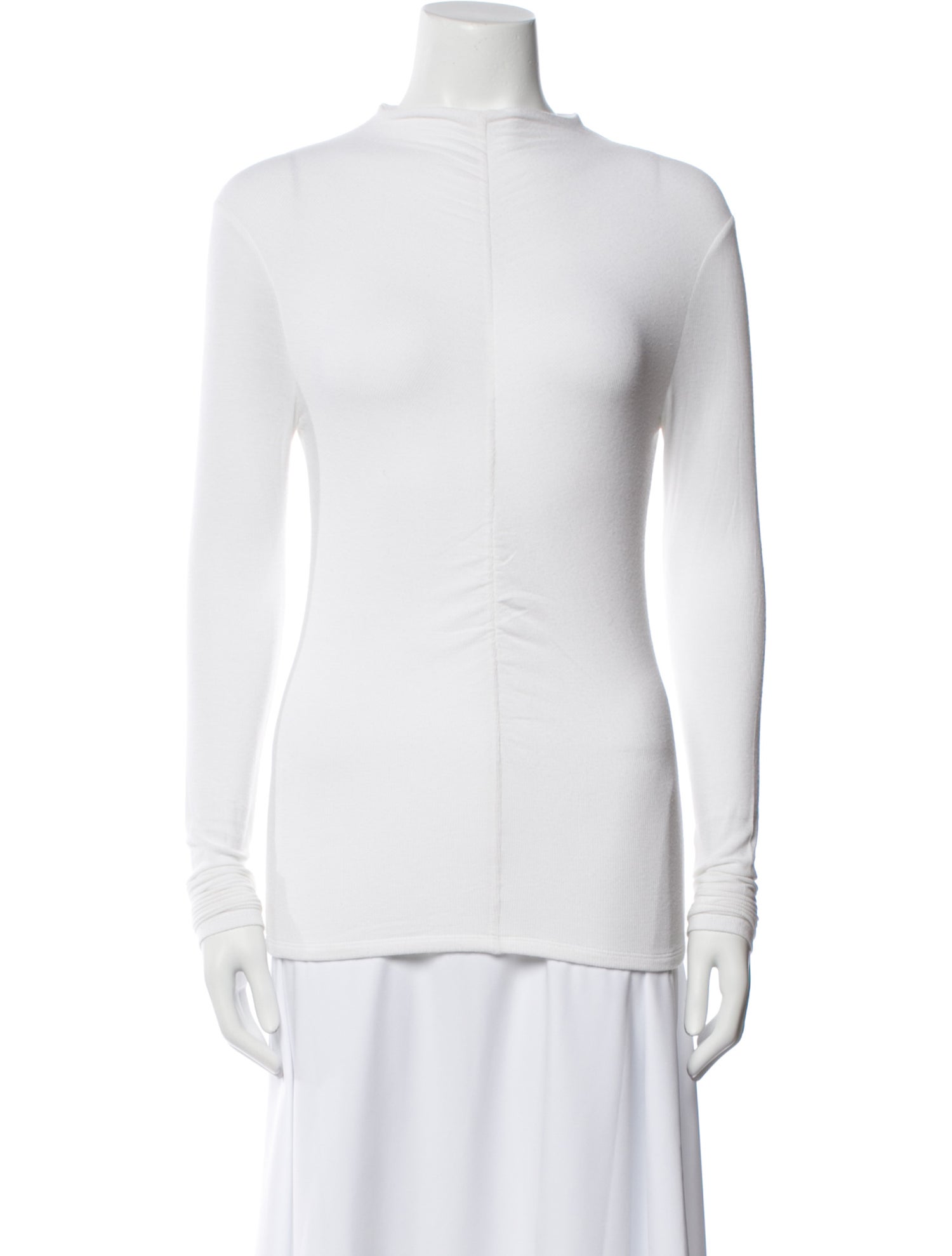 Veronica Beard Mock Neck Long Sleeve Top