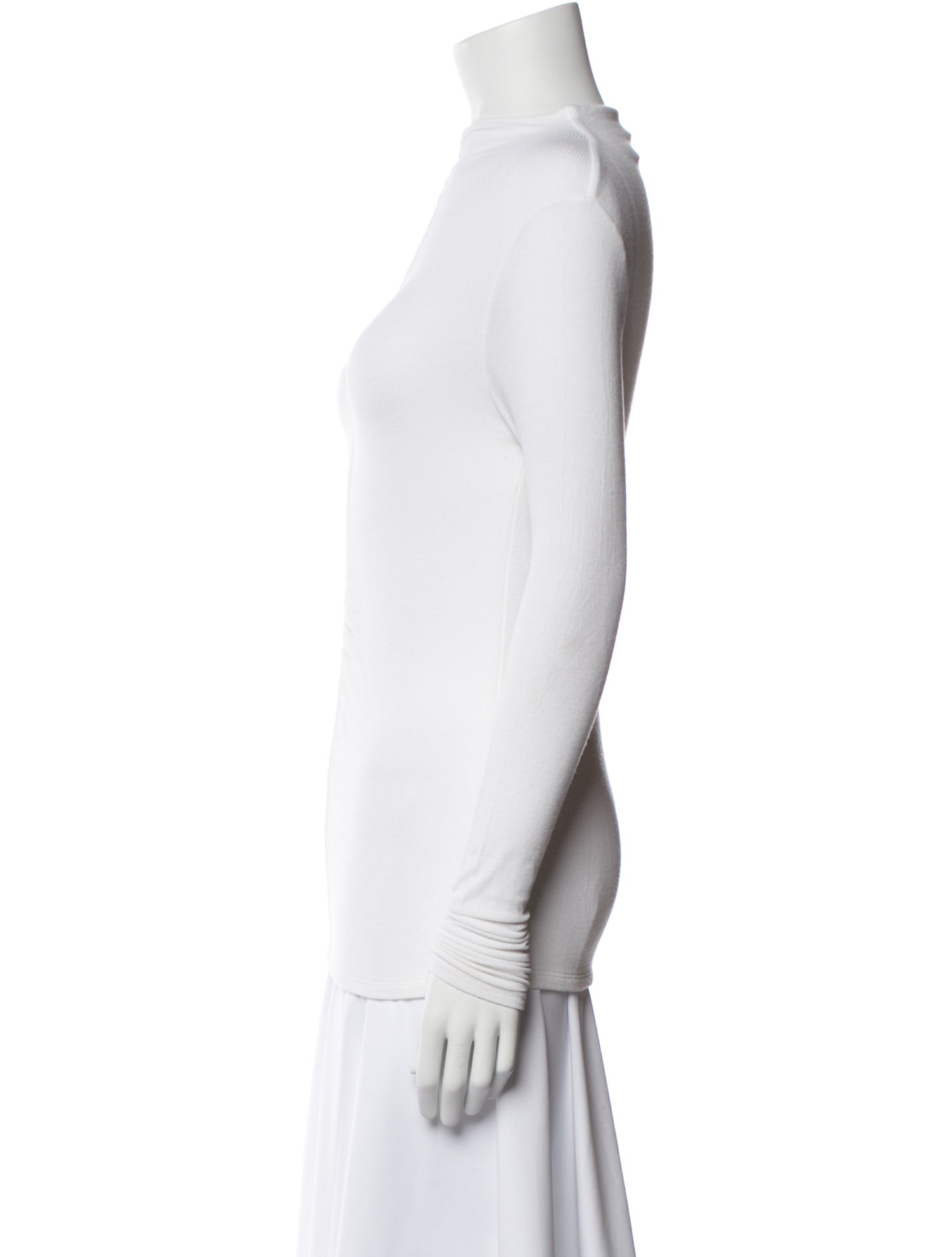 Veronica Beard Mock Neck Long Sleeve Top