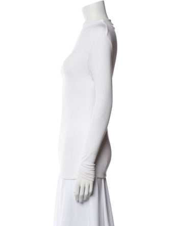 Veronica Beard Mock Neck Long Sleeve Top