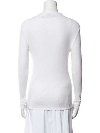 Veronica Beard Mock Neck Long Sleeve Top