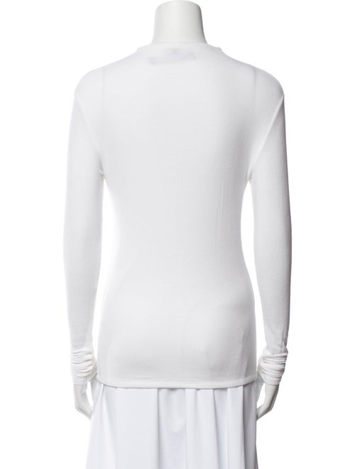 Veronica Beard Mock Neck Long Sleeve Top