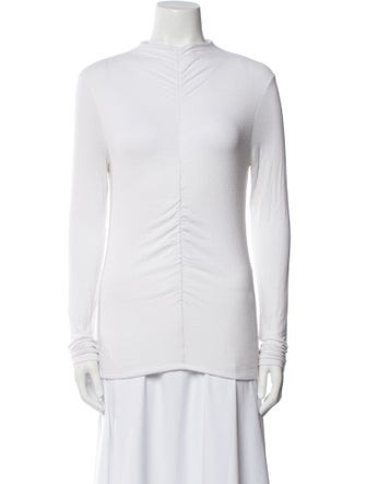 Veronica Beard Mock Neck Long Sleeve Sweatshirt