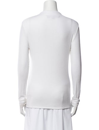 Veronica Beard Mock Neck Long Sleeve Sweatshirt