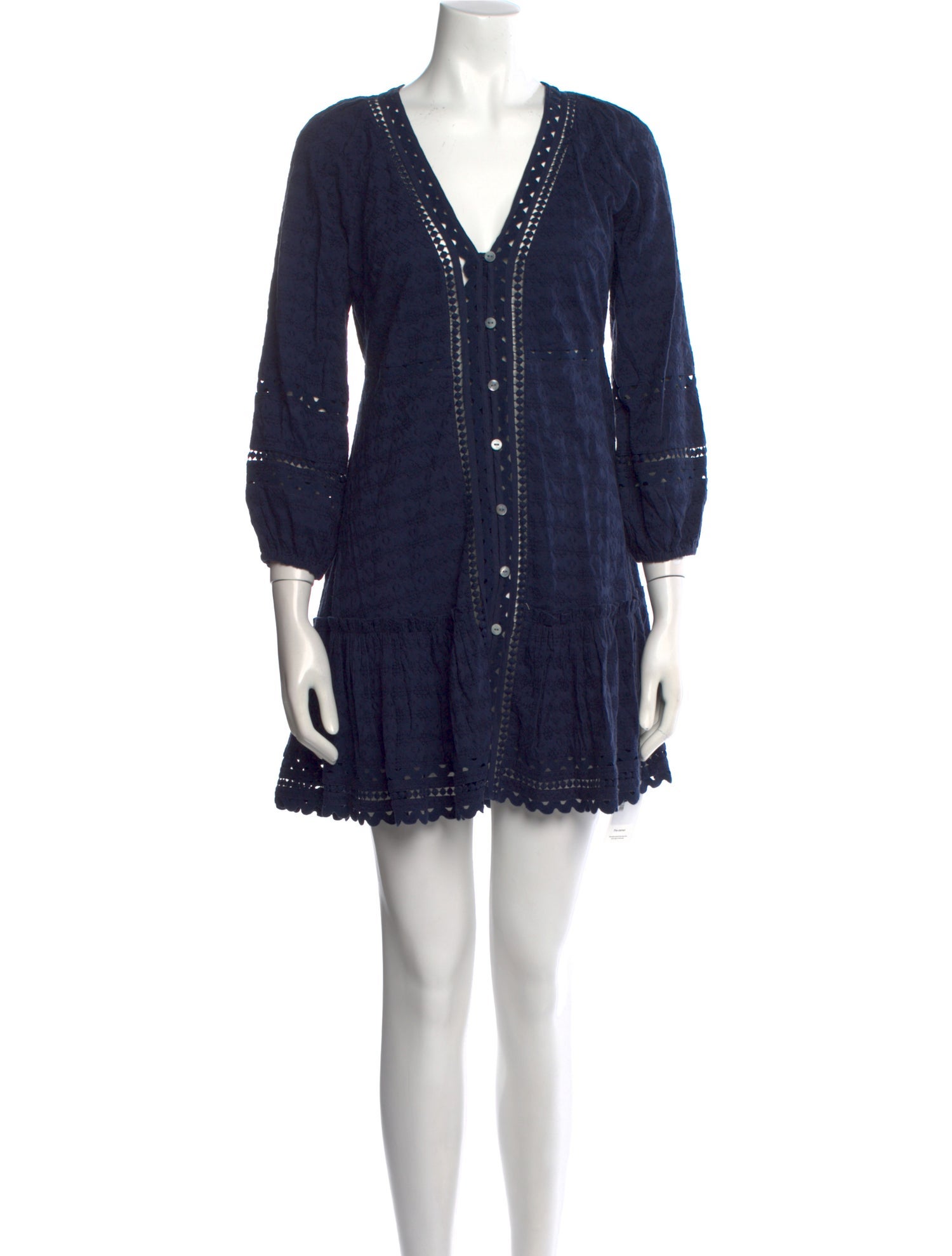 Veronica Beard V-Neck Mini Dress