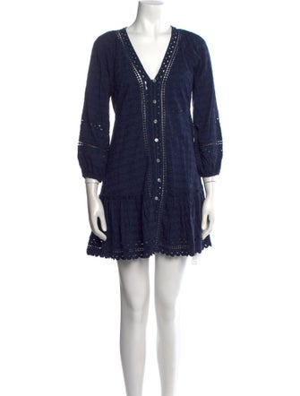 Veronica Beard V-Neck Mini Dress