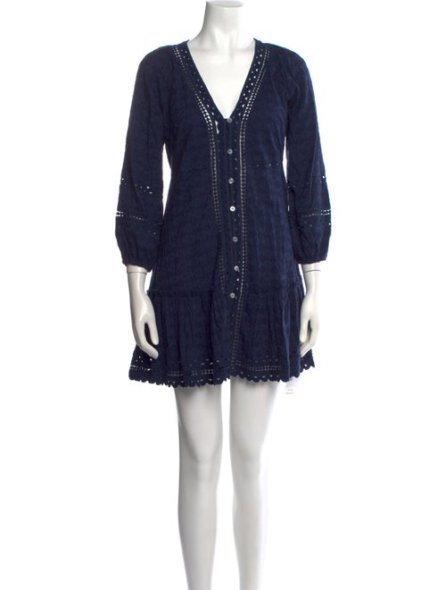 Veronica Beard V-Neck Mini Dress