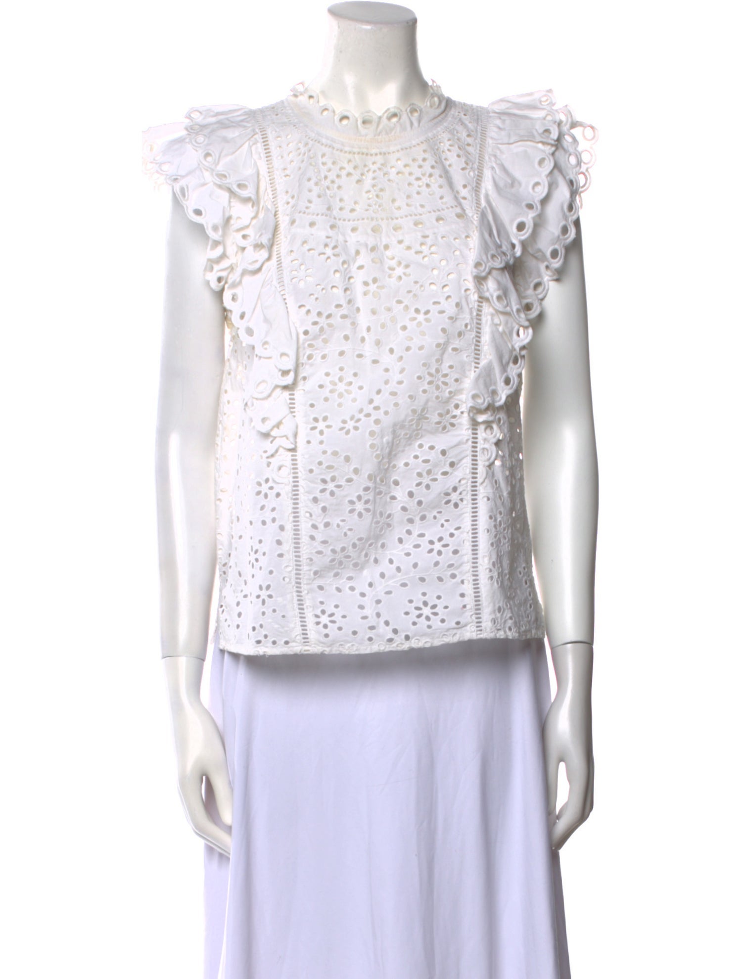 Veronica Beard Crew Neck Short Sleeve Blouse