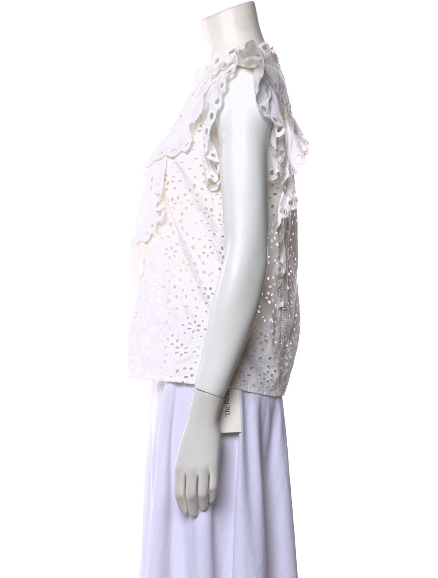 Veronica Beard Crew Neck Short Sleeve Blouse