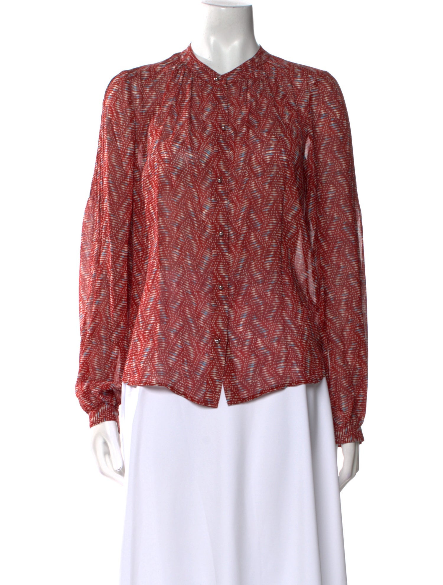Veronica Beard Silk Printed Blouse