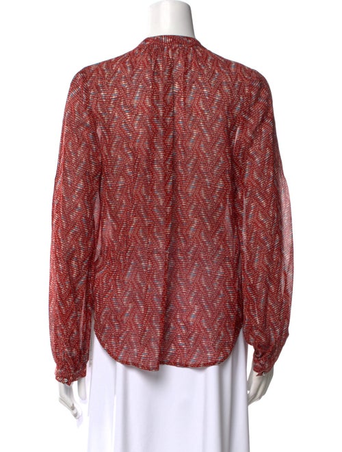 Veronica Beard Silk Printed Blouse