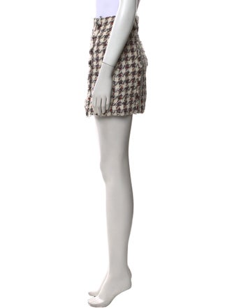 Veronica Beard Tweed Pattern Mini Skirt