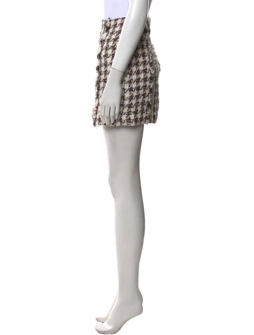 Veronica Beard Tweed Pattern Mini Skirt