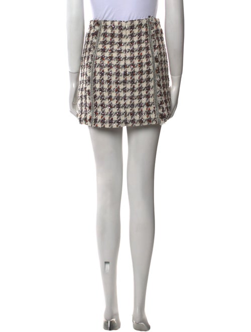 Veronica Beard Tweed Pattern Mini Skirt