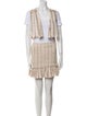 Veronica Beard Striped Glitter Accents Skirt Set
