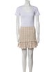 Veronica Beard Striped Glitter Accents Skirt Set