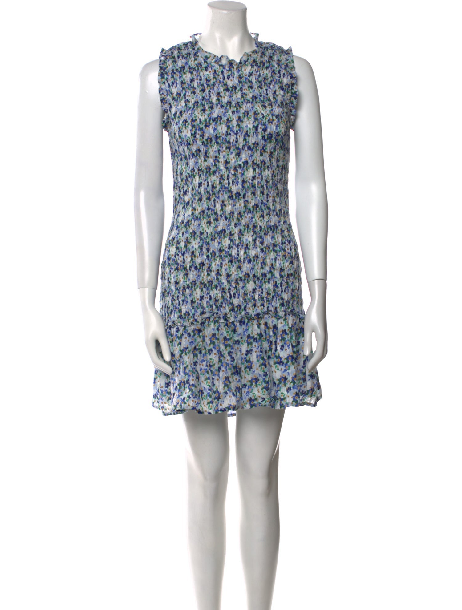 Veronica Beard Floral Print Mini Dress