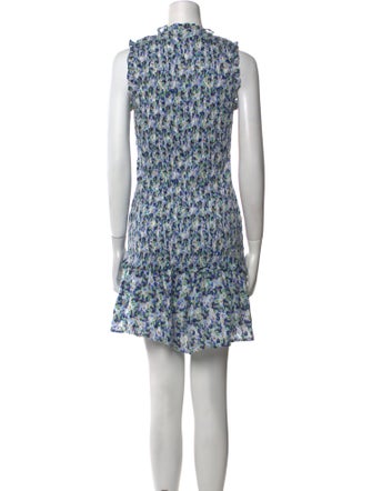 Veronica Beard Floral Print Mini Dress