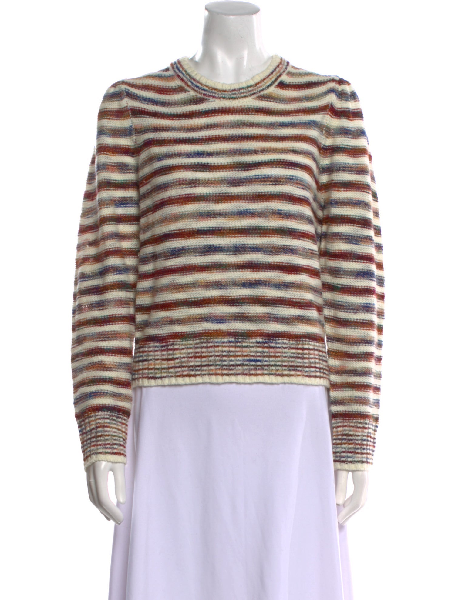 Veronica Beard Striped Crew Neck Sweater