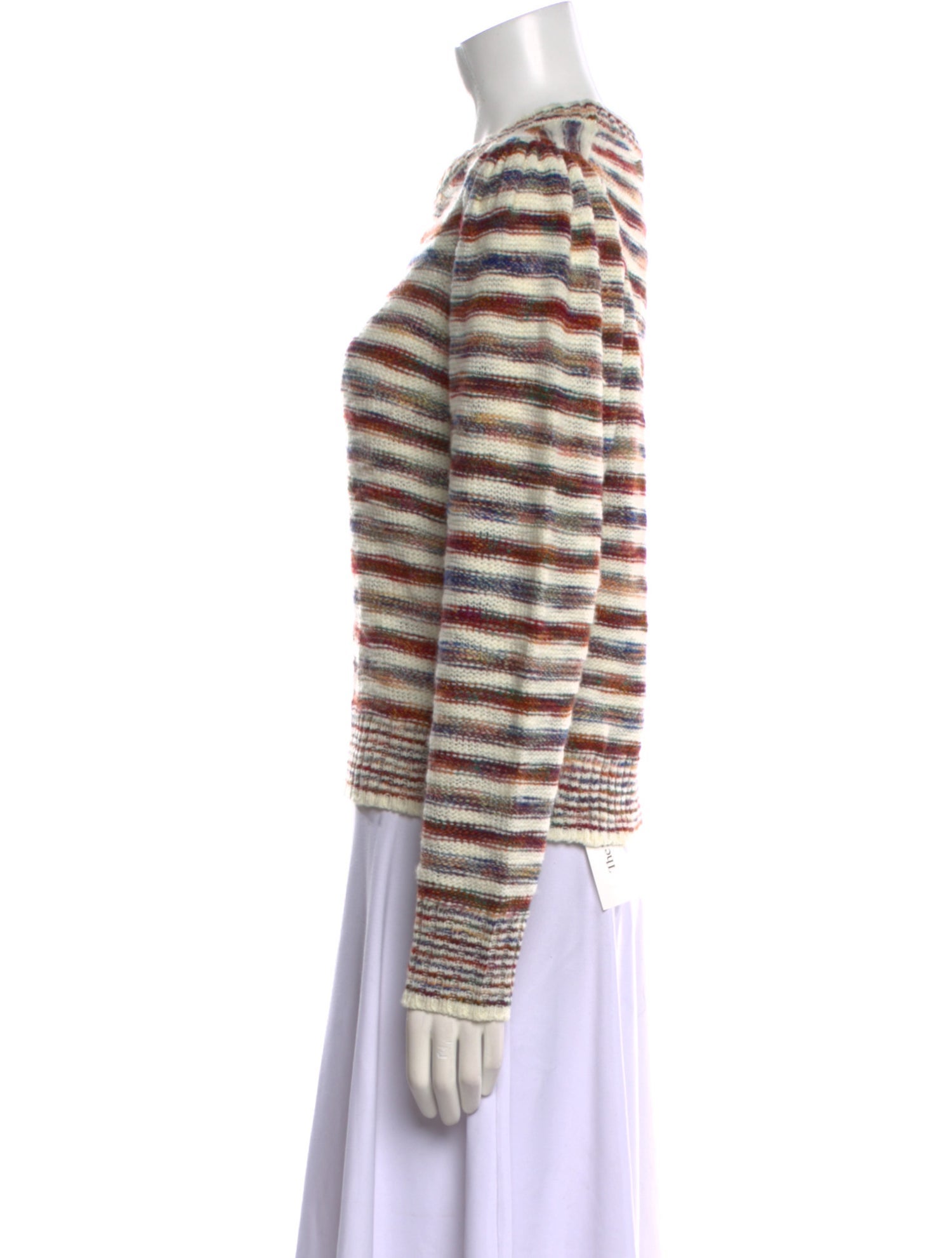 Veronica Beard Striped Crew Neck Sweater