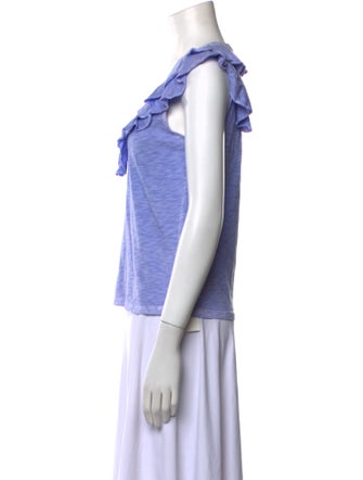 Veronica Beard V-Neck Short Sleeve Top