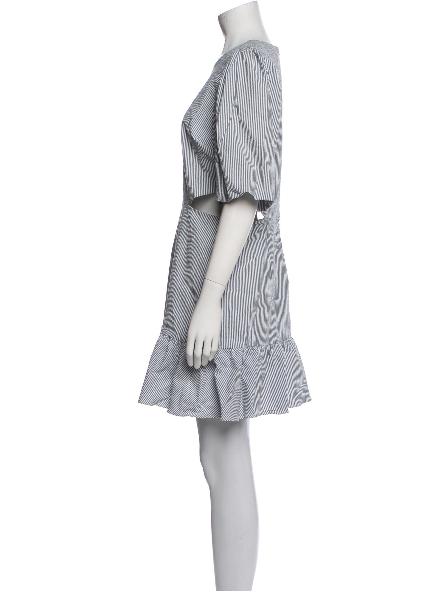 Veronica Beard Striped Mini Dress