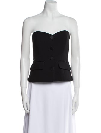 Veronica Beard Strapless Crop Top