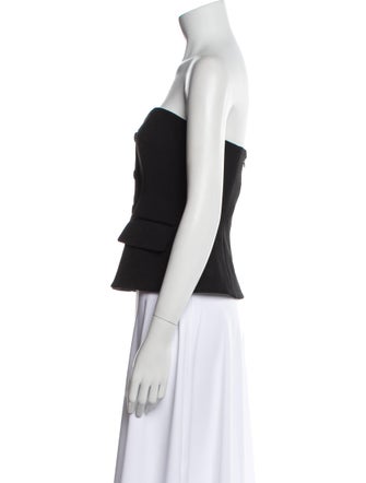 Veronica Beard Strapless Crop Top