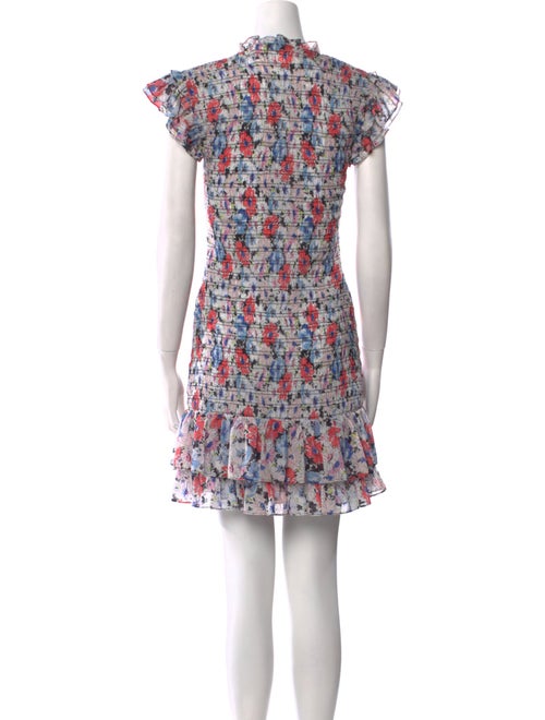 Veronica Beard Floral Print Mini Dress