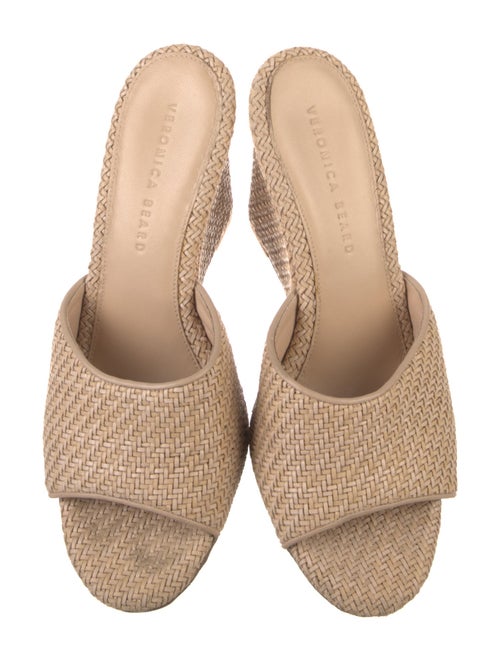 Veronica Beard Straw Slides