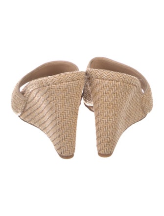 Veronica Beard Straw Slides