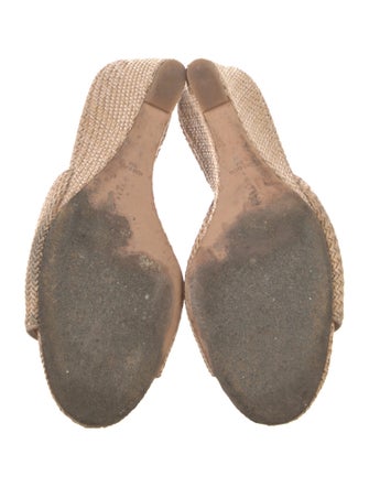 Veronica Beard Straw Slides