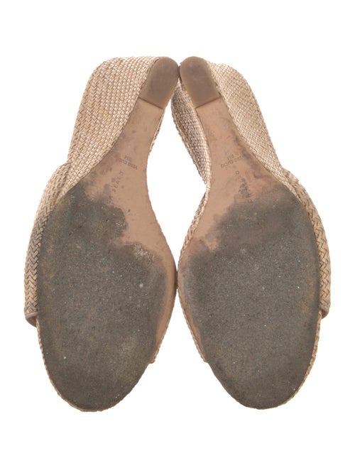 Veronica Beard Straw Slides