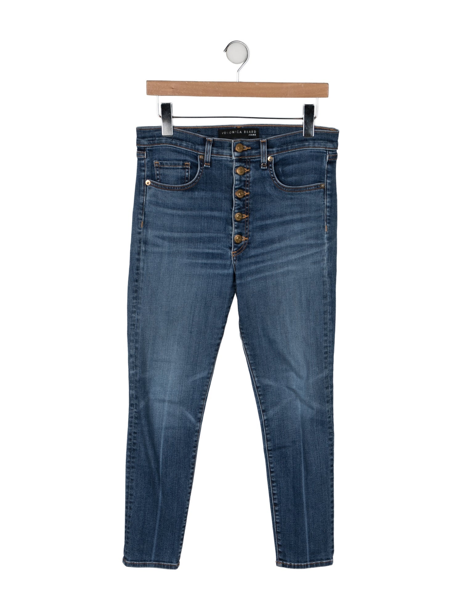 Veronica Beard Mid-Rise Skinny Leg Jeans